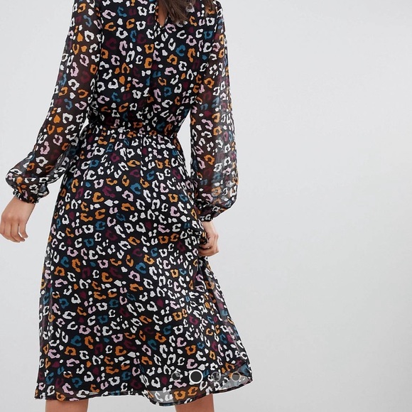 NWOT Y.A.S Animal Print Dress - Cheetah Leopard - Picture 1 of 6